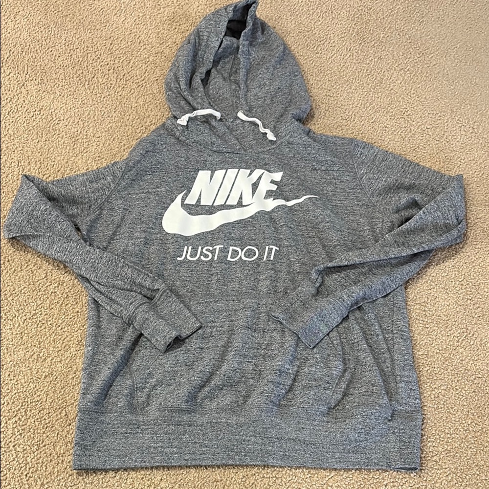 Nike Gray Hoodie with Logo